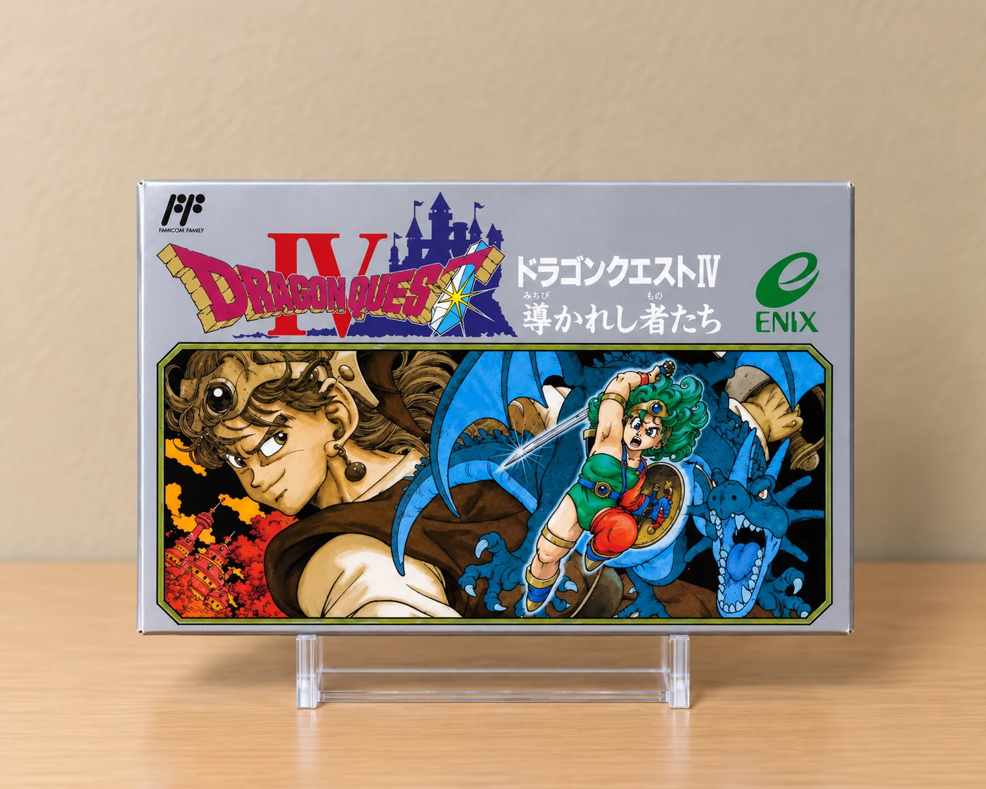 Caja repro Dragon Quest IV Famicom Japón