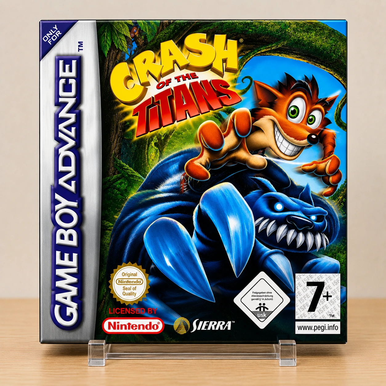 Caja repro Crash of the Titans GBA