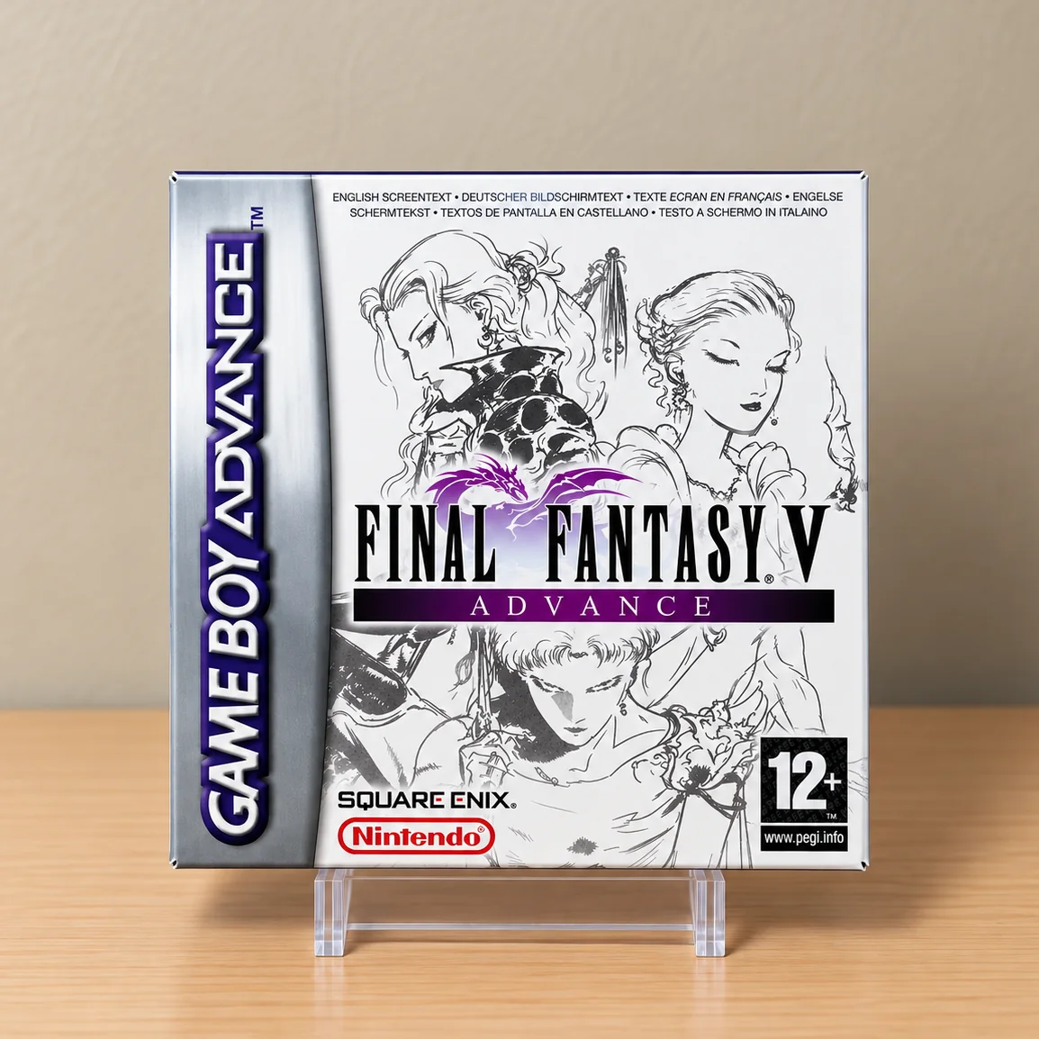Caja repro Final Fantasy V Advance para Game Boy Advance PAL Europa, vista frontal