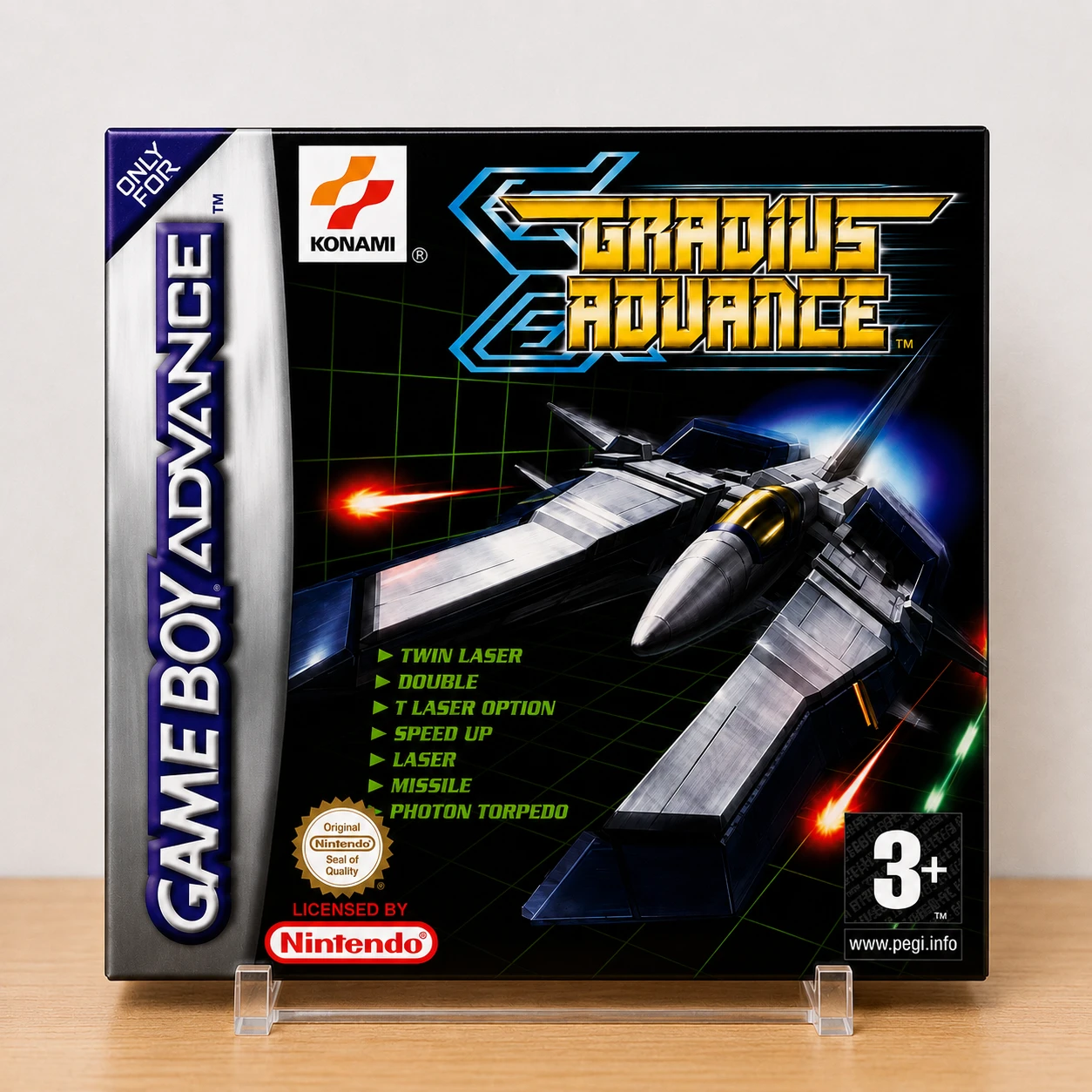 Caja repro Gradius Advance GBA