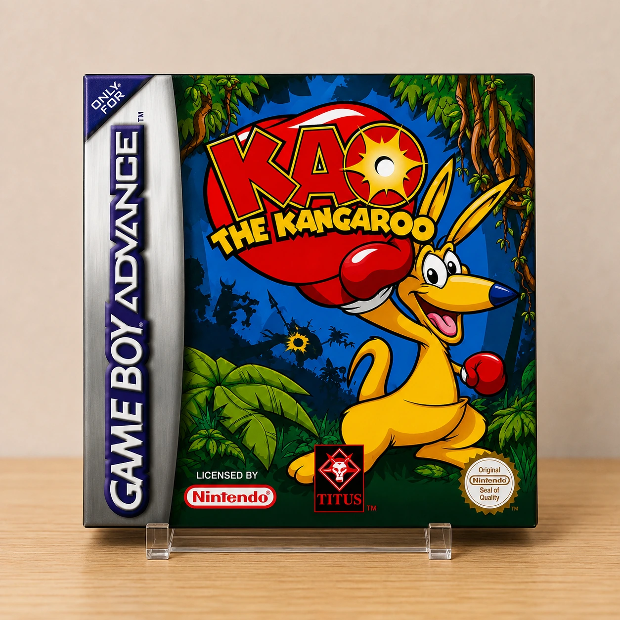 Caja repro Kao the Kangaroo GBA