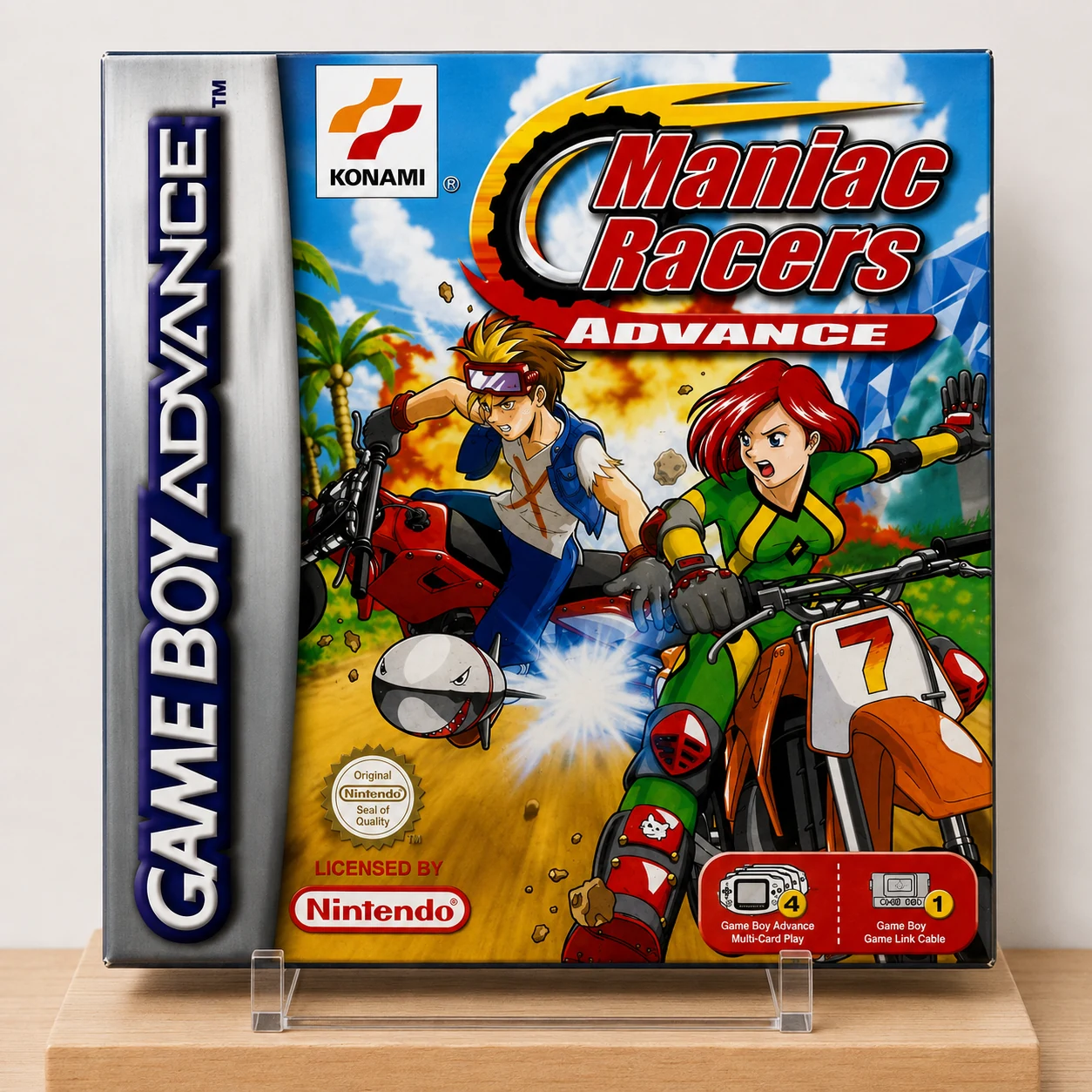 Caja repro Maniac Racers Advance GBA PAL España