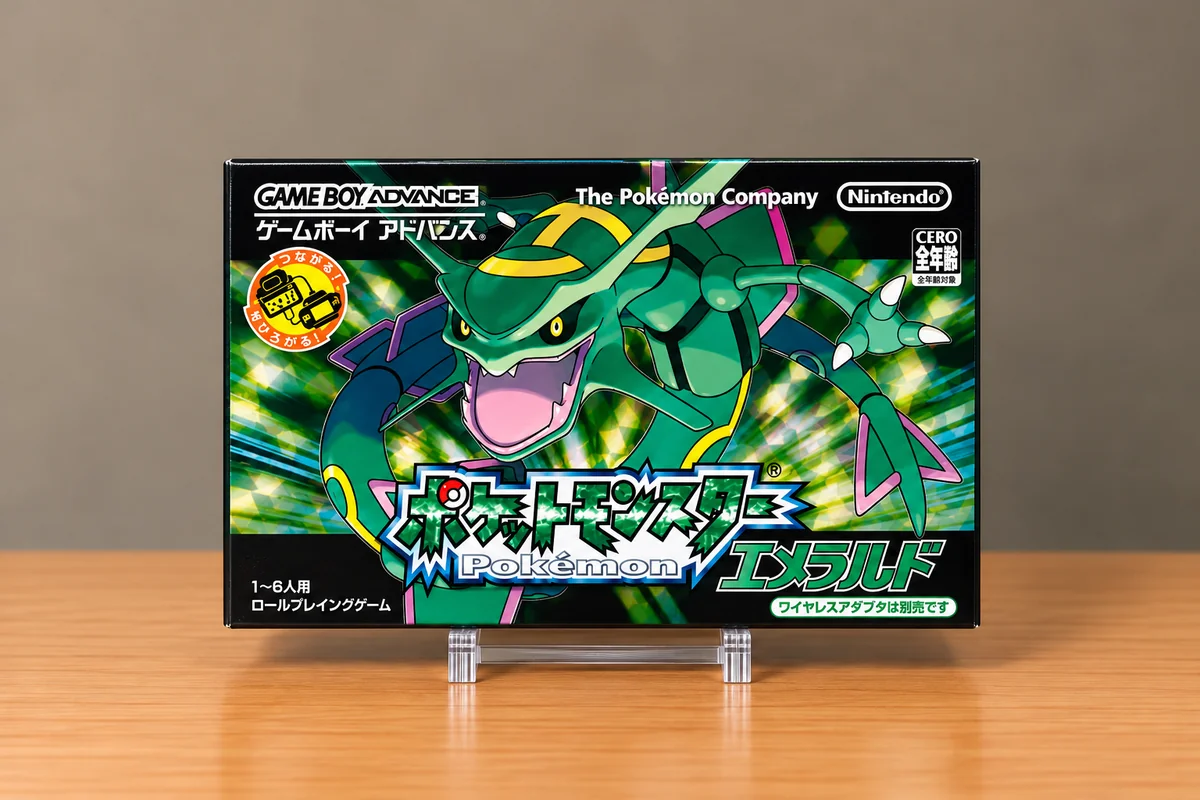 Caja repro japonesa de Pokémon Esmeralda para Game Boy Advance