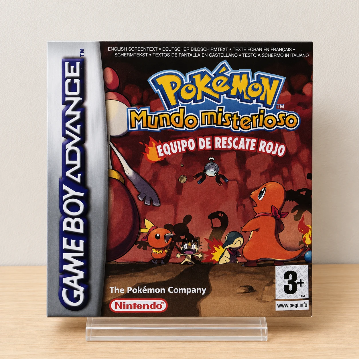 Caja Pokemon Mundo Misterioso Equipo Rescate Rojo GBA