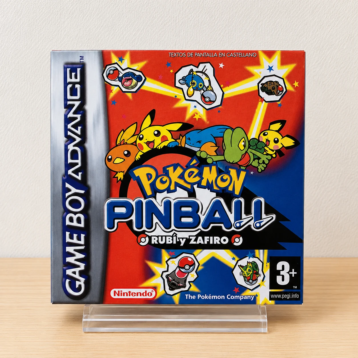 Caja Pokemon Pinball Rubi y Zafiro GBA