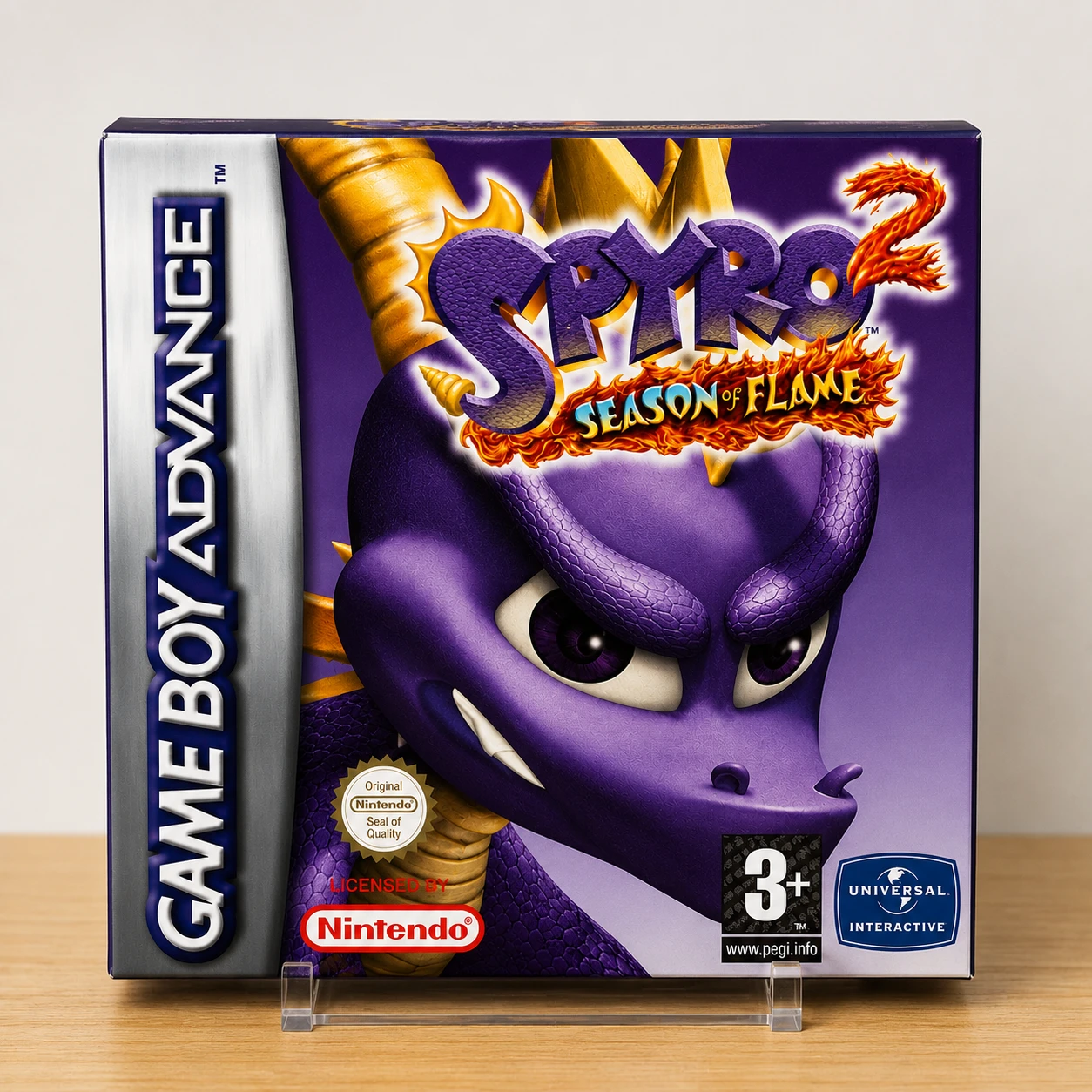 Caja repro Spyro 2 Season of Flame GBA