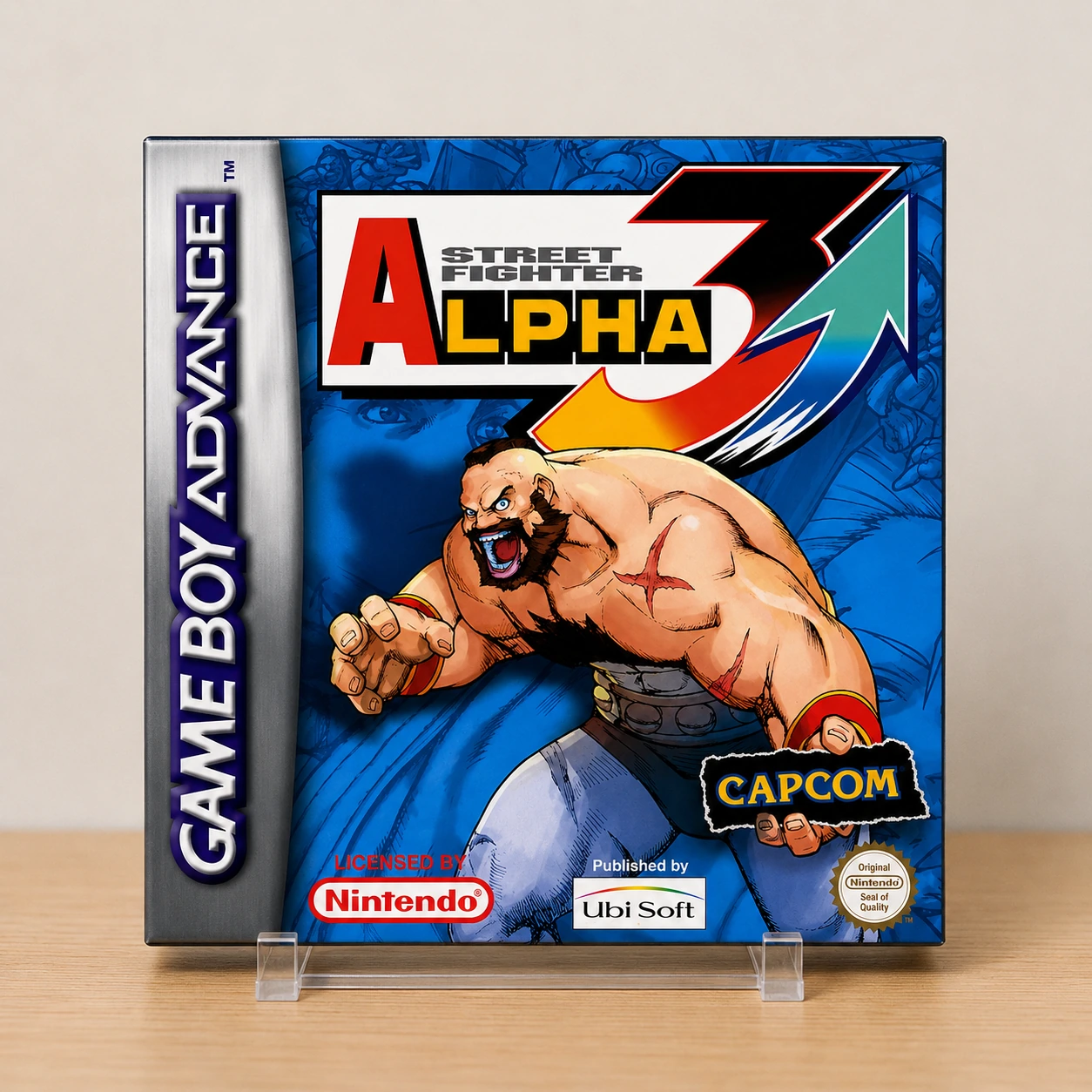 Caja repro Street Fighter Alpha 3 GBA