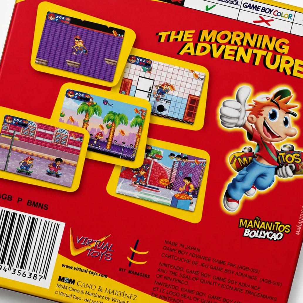 Trasera de The Morning Adventure GBA