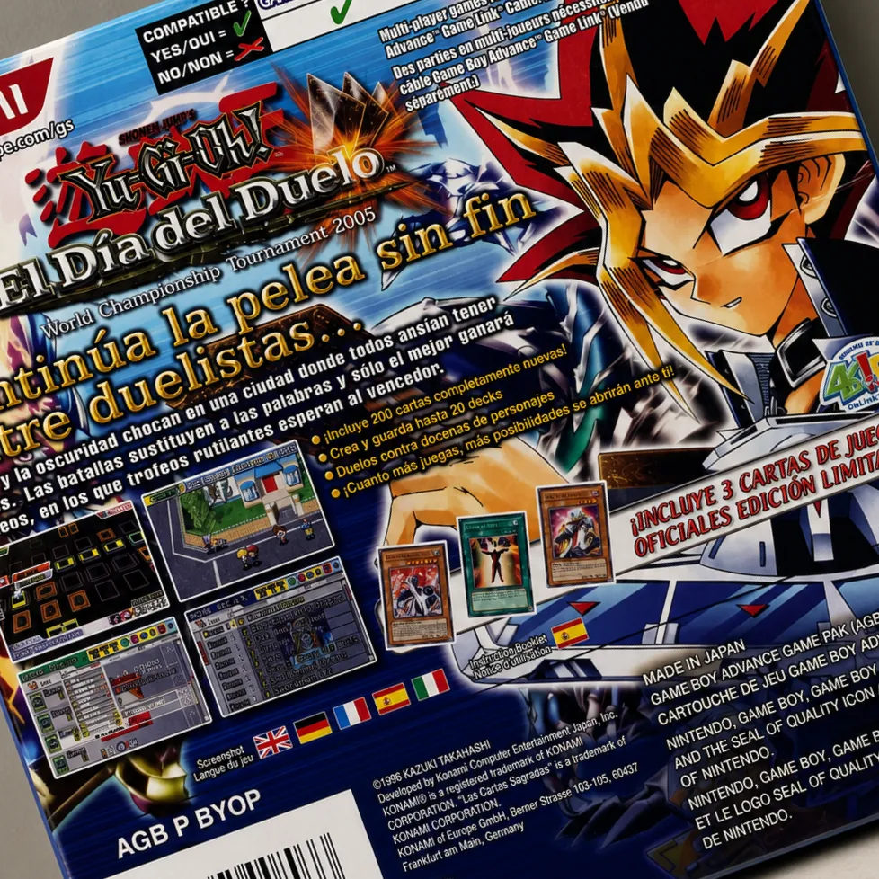 Trasera de Yu-Gi-Oh! El D&iacute;a del Duelo WCT 2005 GBA