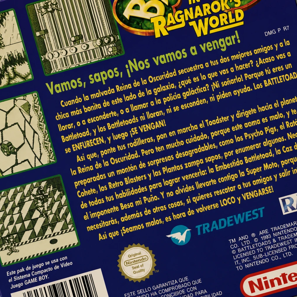 Trasera de Battletoads in Ragnarok's World Game Boy