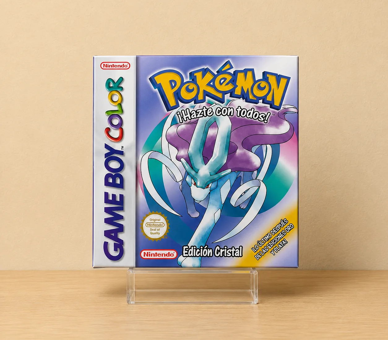 Caja Pokémon Cristal Game Boy Color