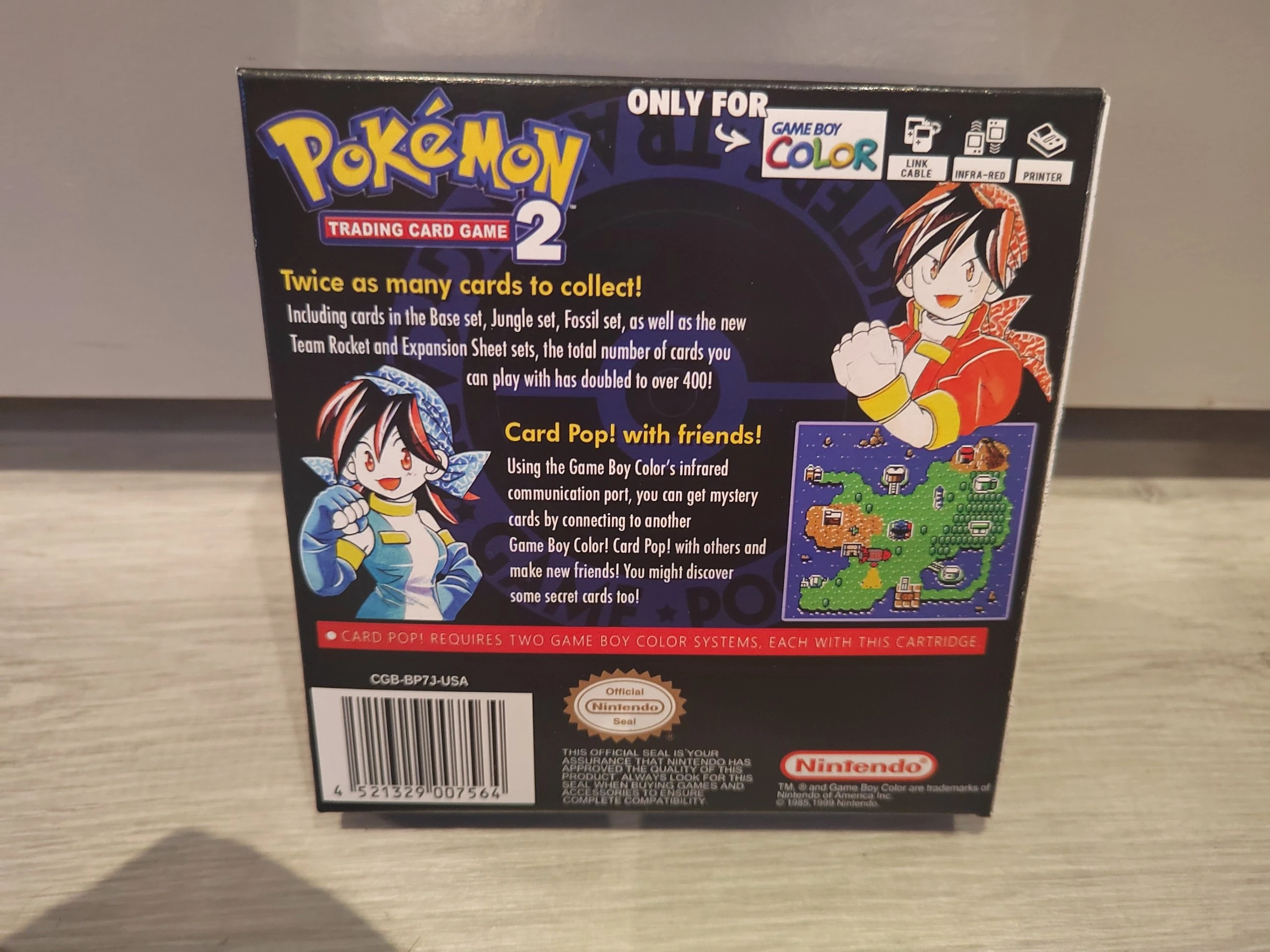 Caja Pokemon Trading Card Game 2 Team GR Game Boy Color miniatura 2