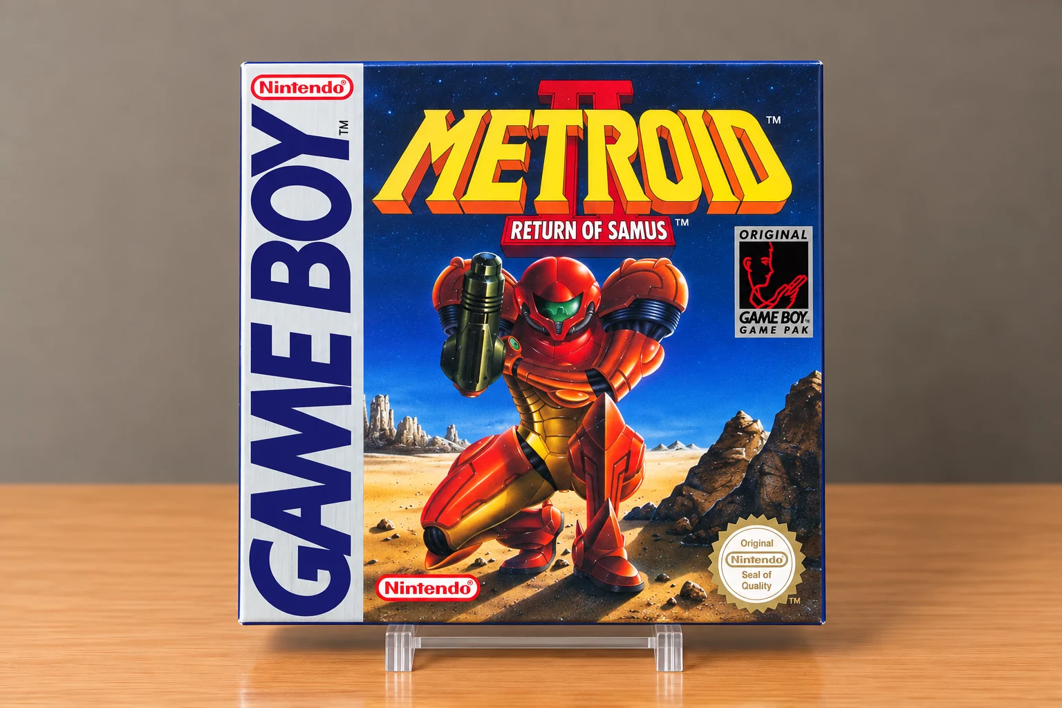 Caja repro Metroid II Return of Samus para Game Boy