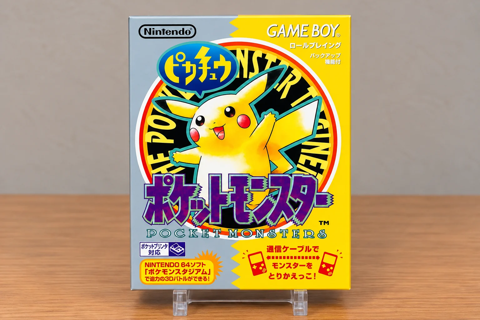 Caja repro Pok&eacute;mon Amarillo Pikachu Game Boy Jap&oacute;n