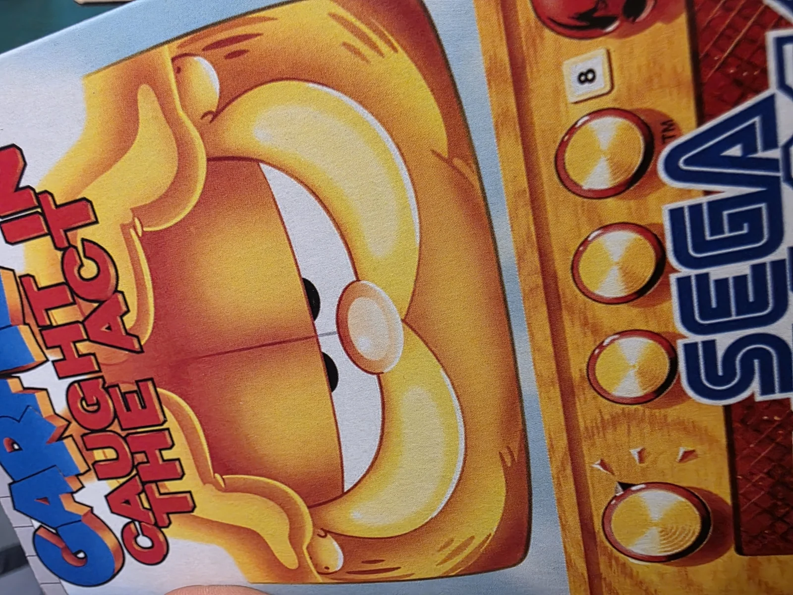 Detalle de la portada de Garfield Caught in the Act para Game Gear