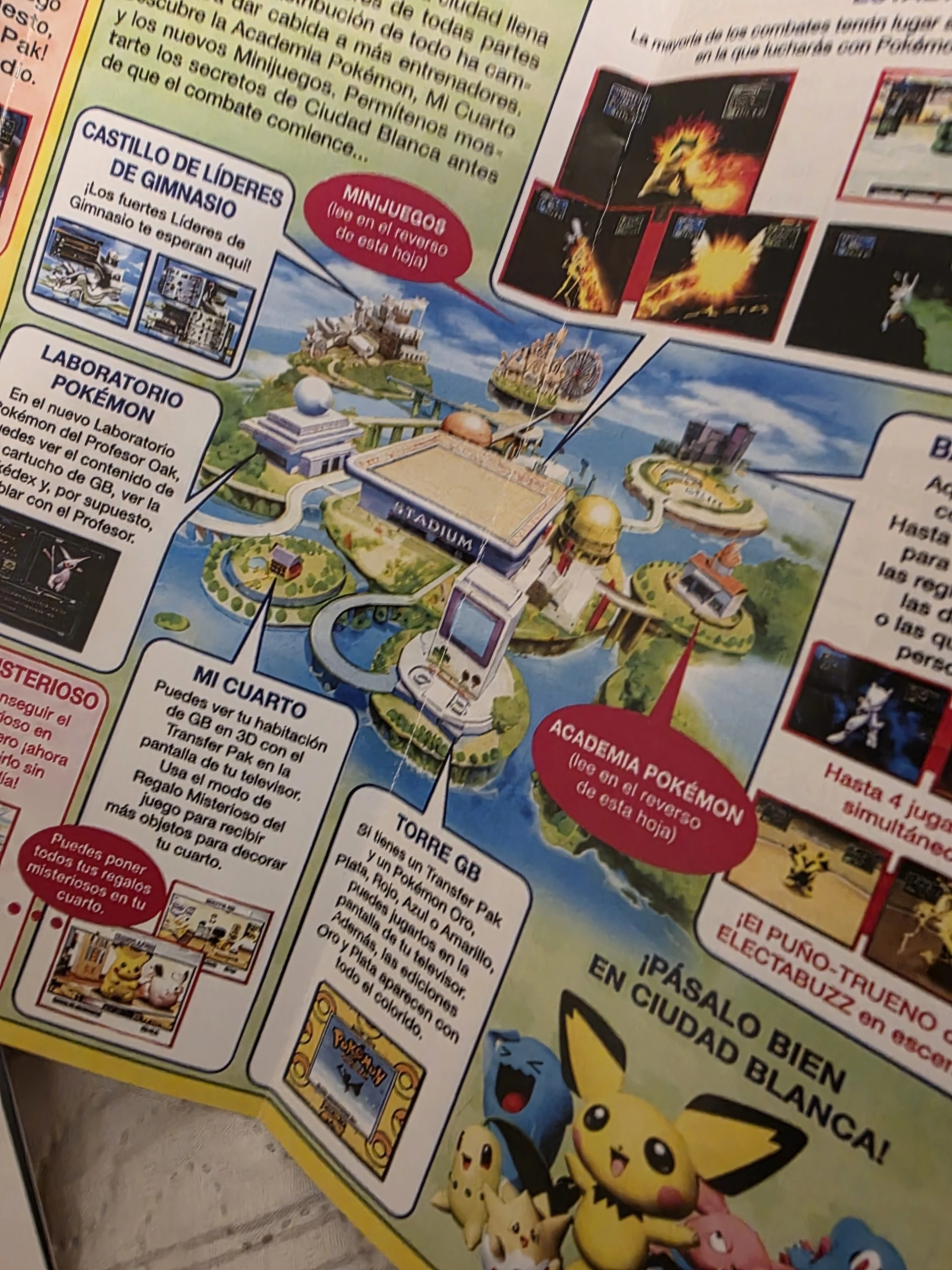 Flyer Pokémon Stadium 2 incluido