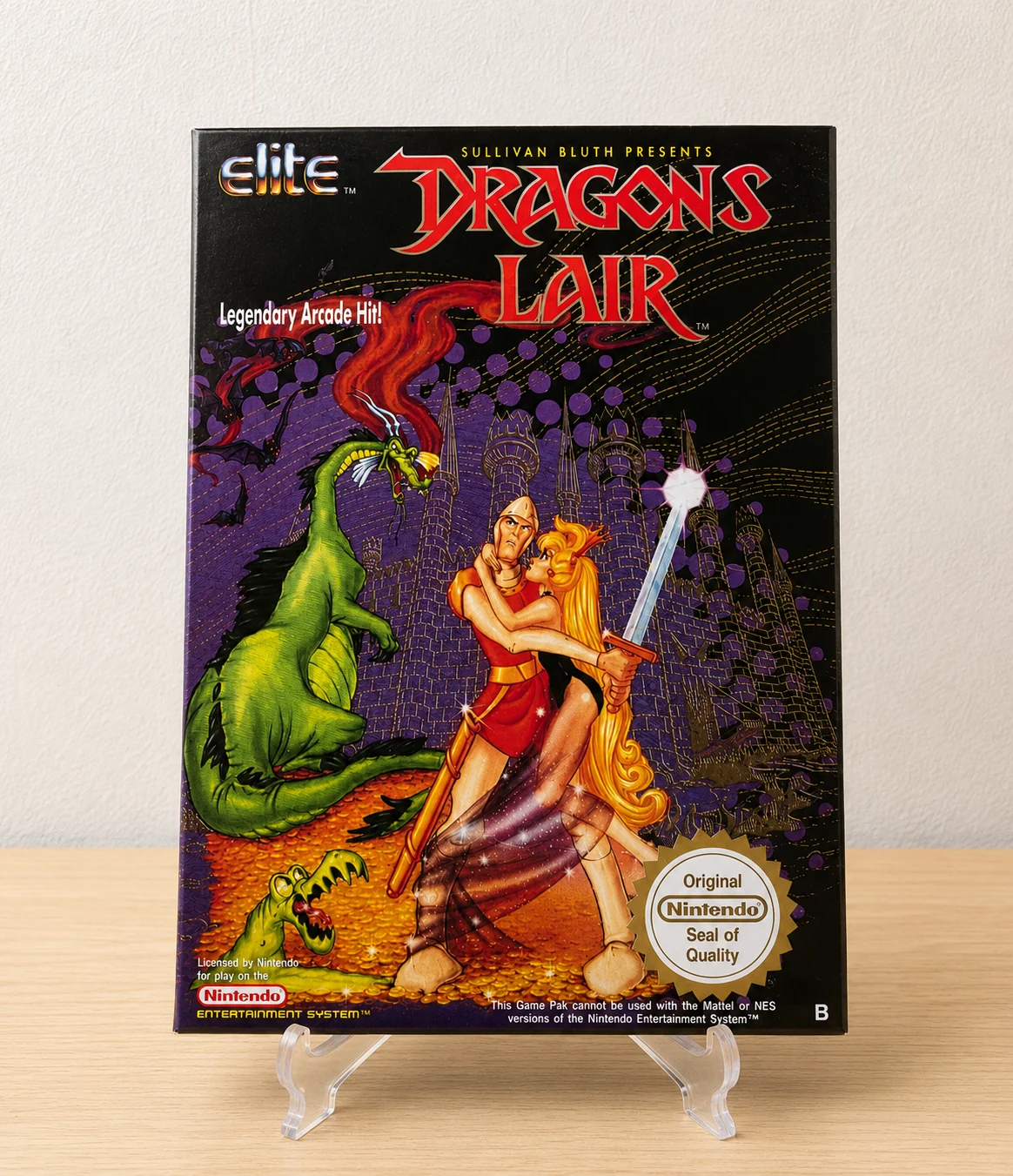 Caja Dragon's Lair NES