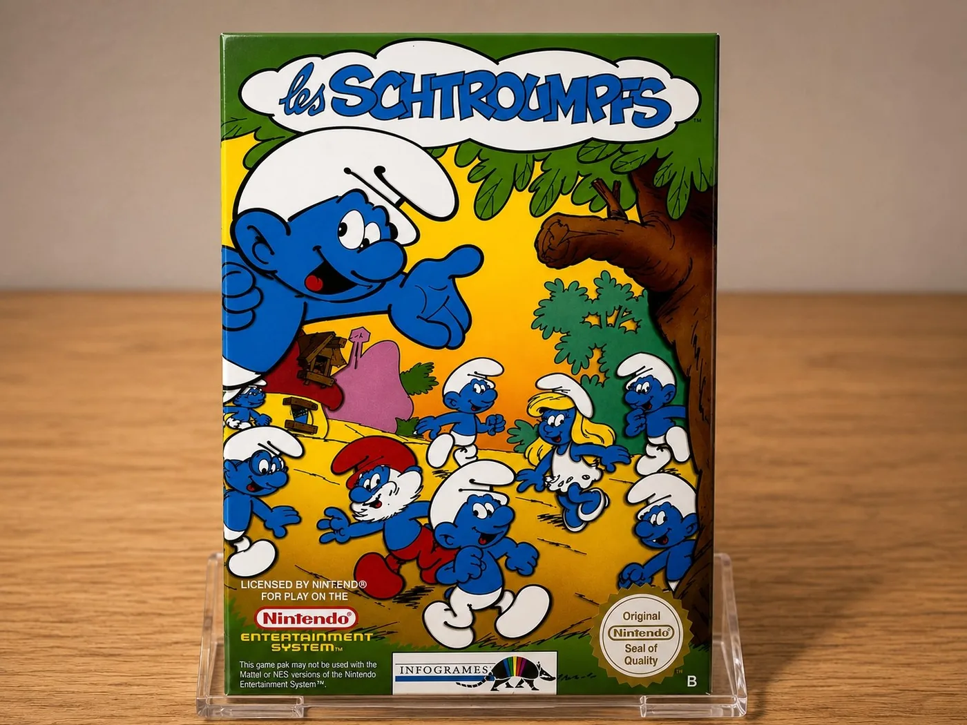 Caja Los Pitufos Les Schtroumpfs NES