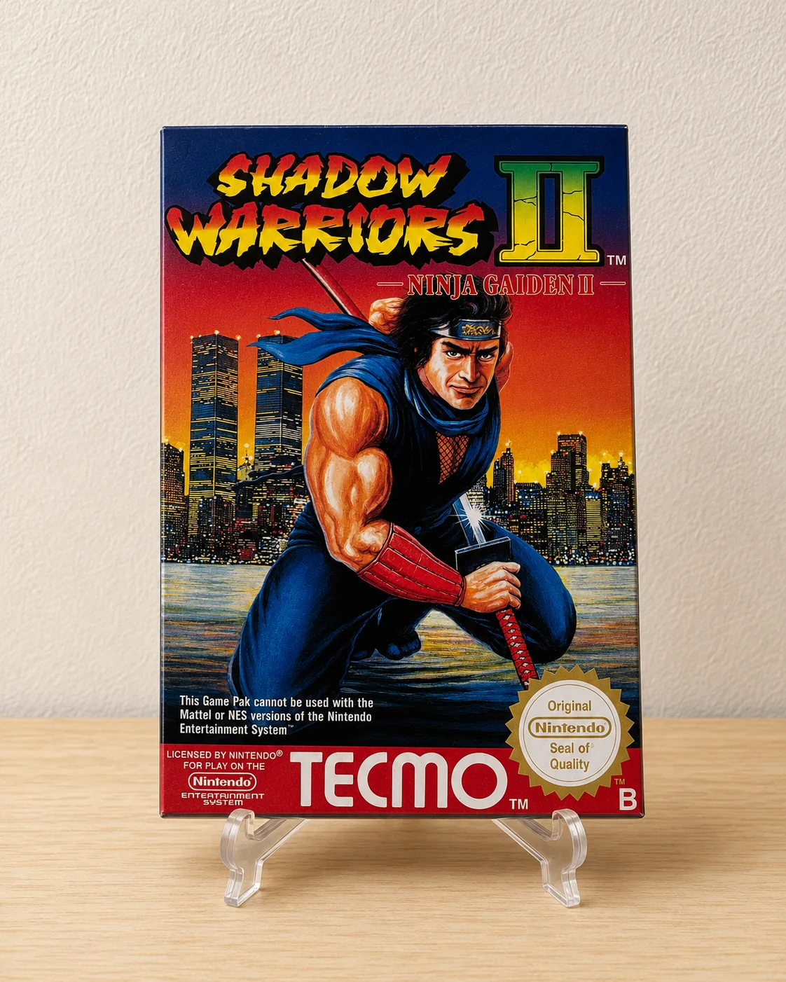 Caja repro Shadow Warriors II NES frontal