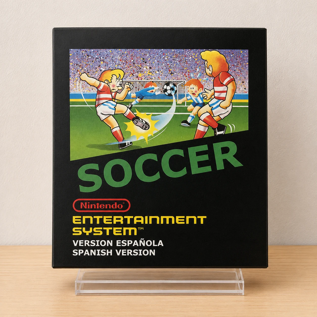 Caja repro Soccer NES version espanola frontal