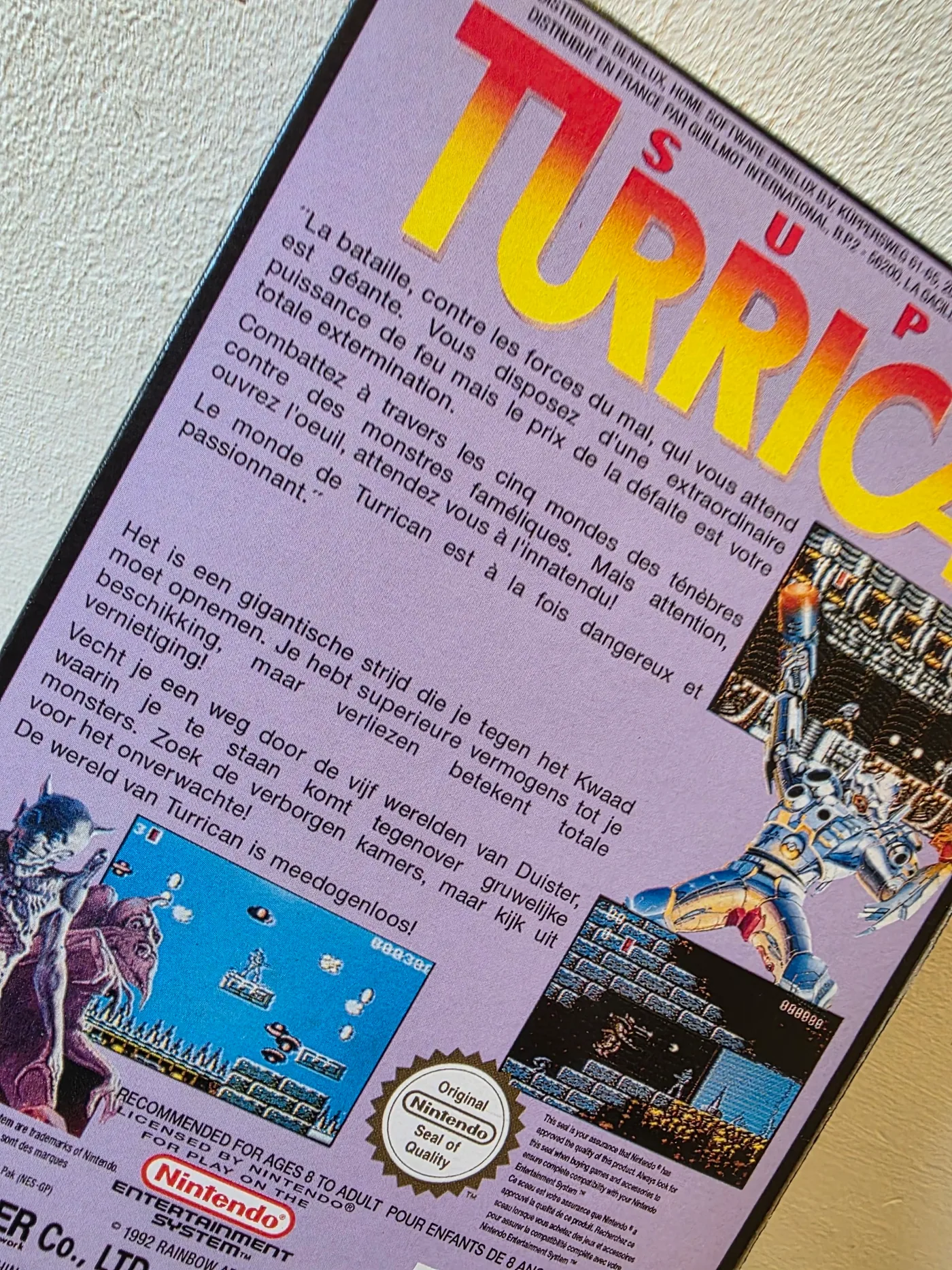 Caja Super Turrican NES miniatura 2