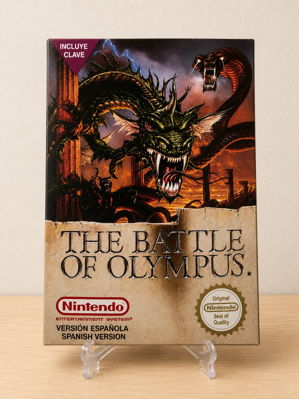 Caja The Battle of Olympus NES