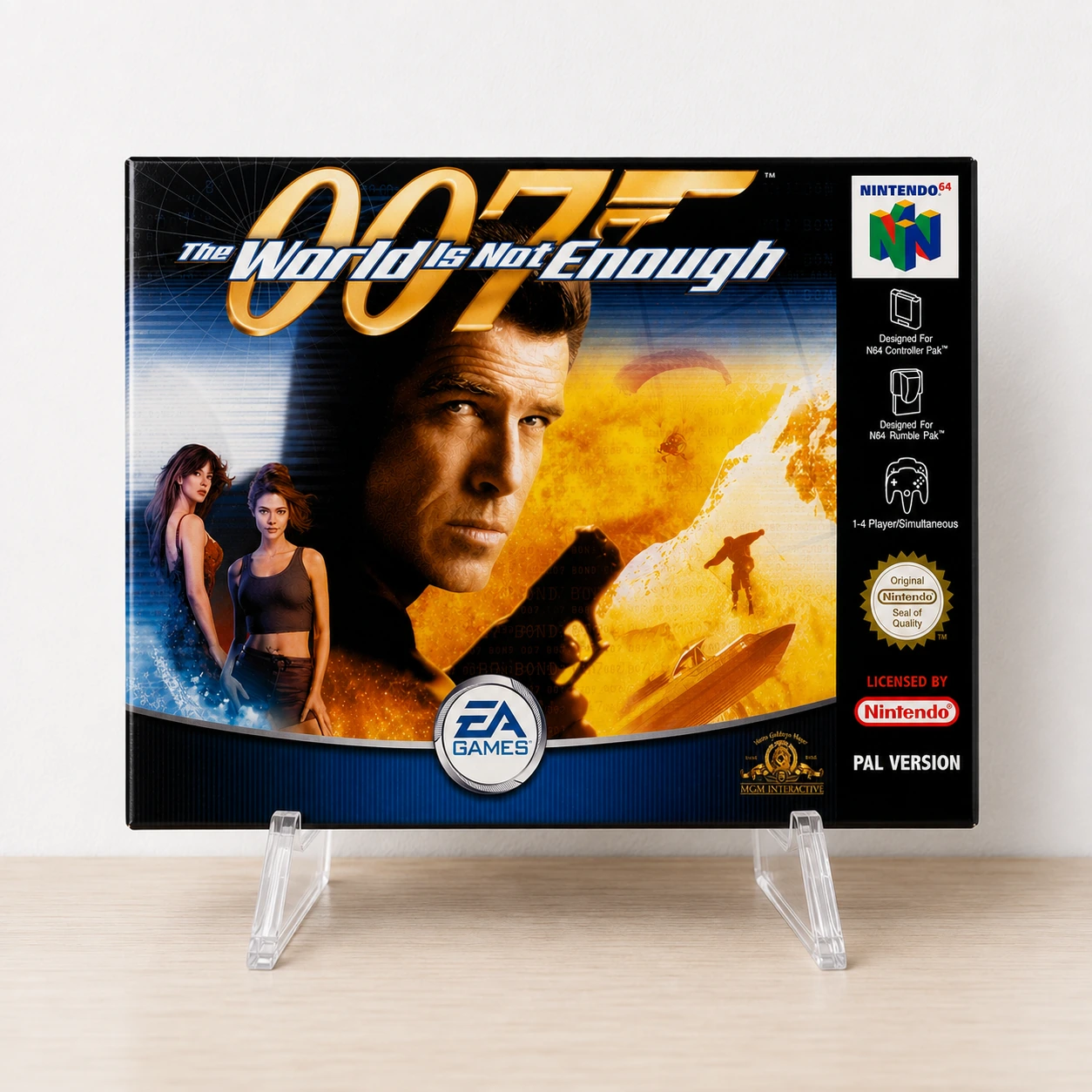 Caja repro 007 The World Is Not Enough Nintendo 64 frontal