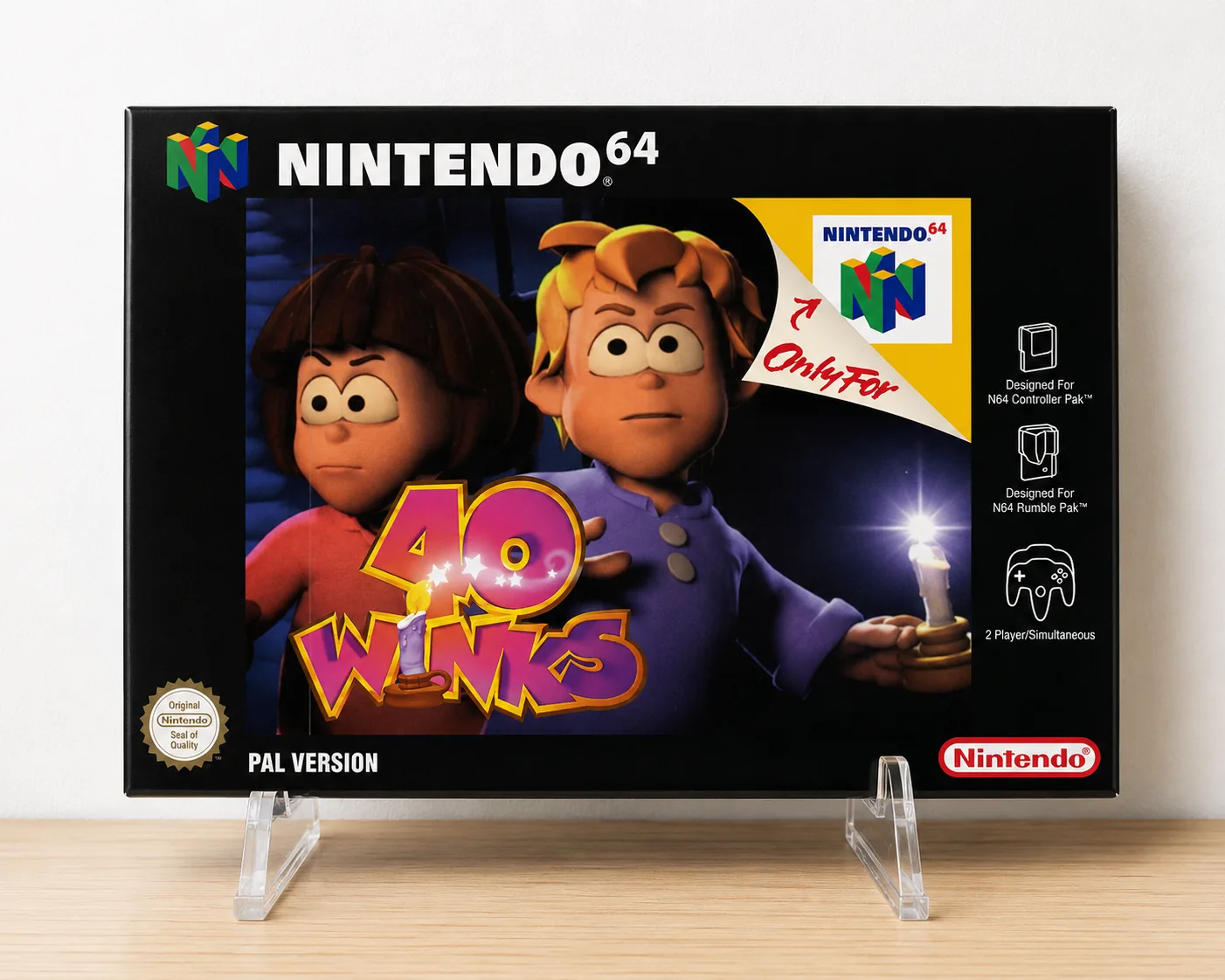 Caja 40 Winks Nintendo 64