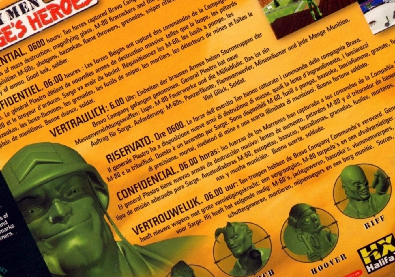 Caja Army Men Sarge’s Heroes Nintendo 64 PAL España miniatura 2