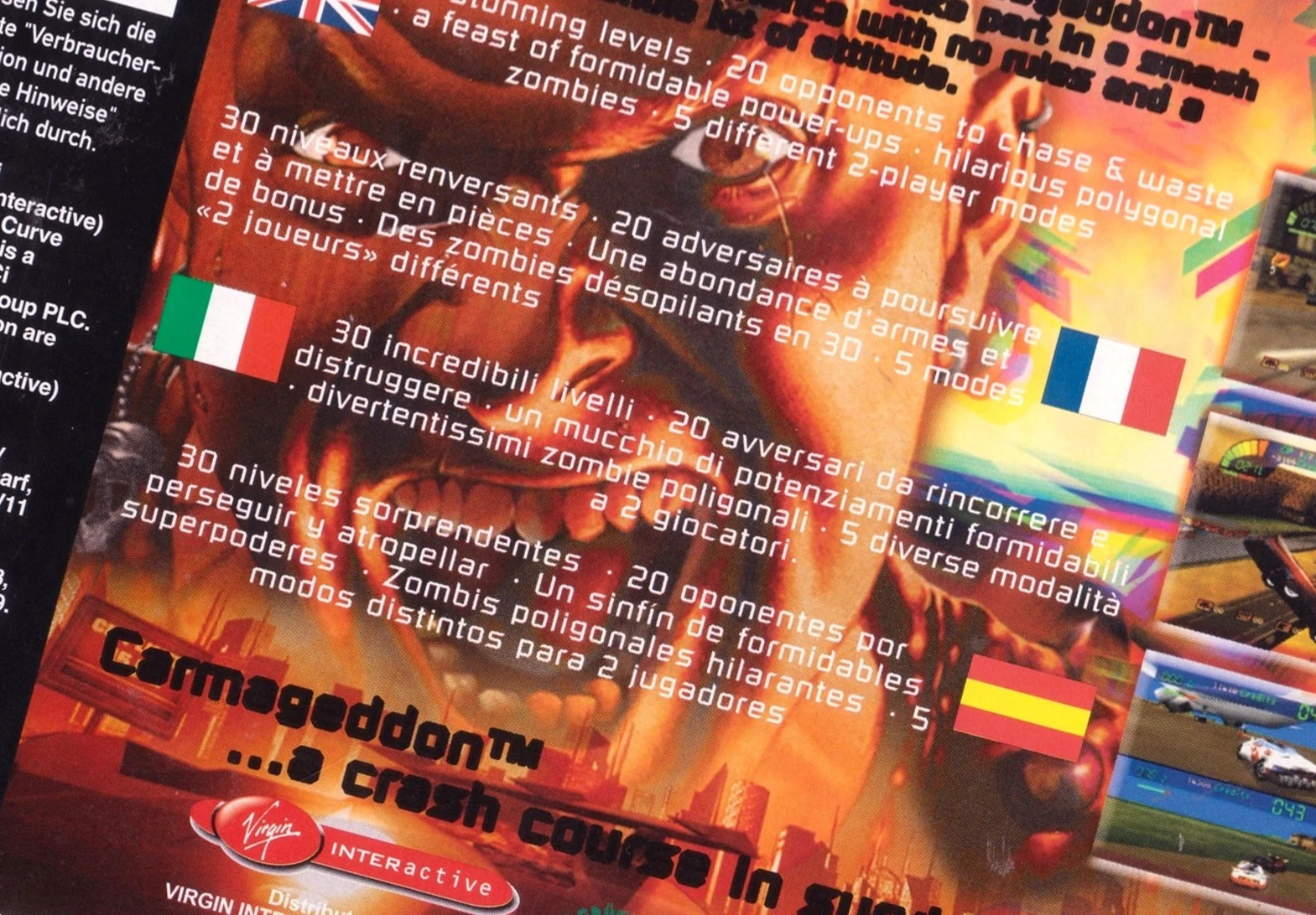 Caja Carmageddon 64 Nintendo 64 PAL España miniatura 2