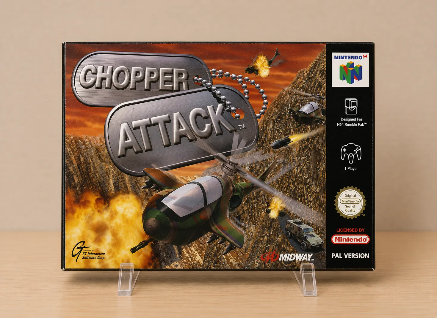 Caja repro Chopper Attack Nintendo 64 frontal