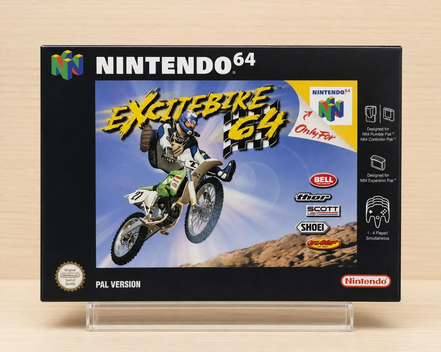 Caja Excitebike 64 Nintendo 64