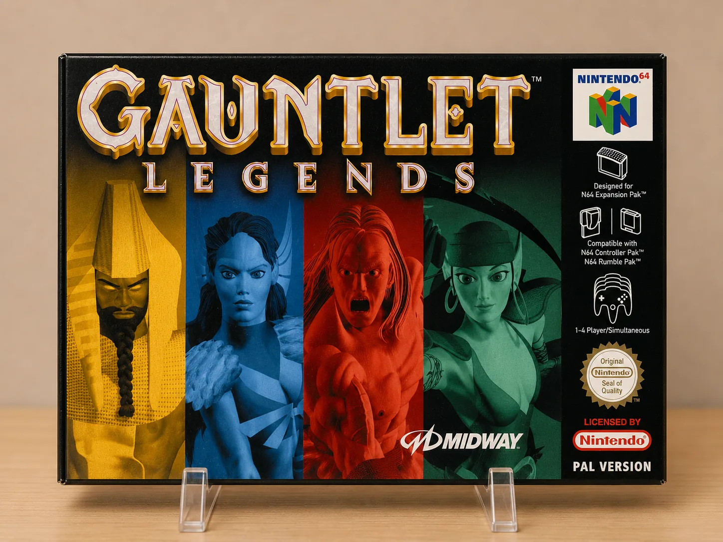 Caja repro Gauntlet Legends Nintendo 64 frontal