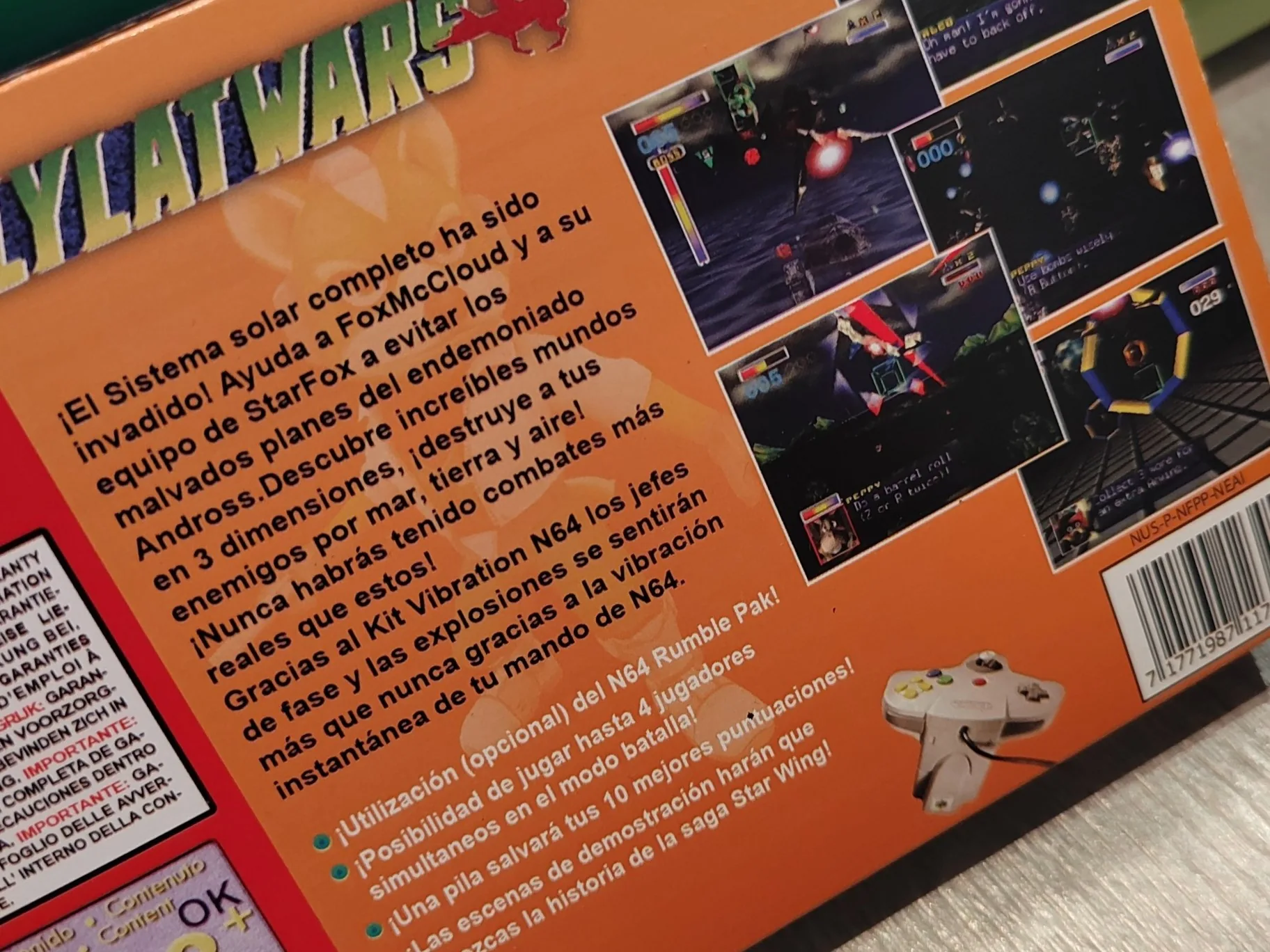 Caja Lylat Wars Nintendo 64 miniatura 2