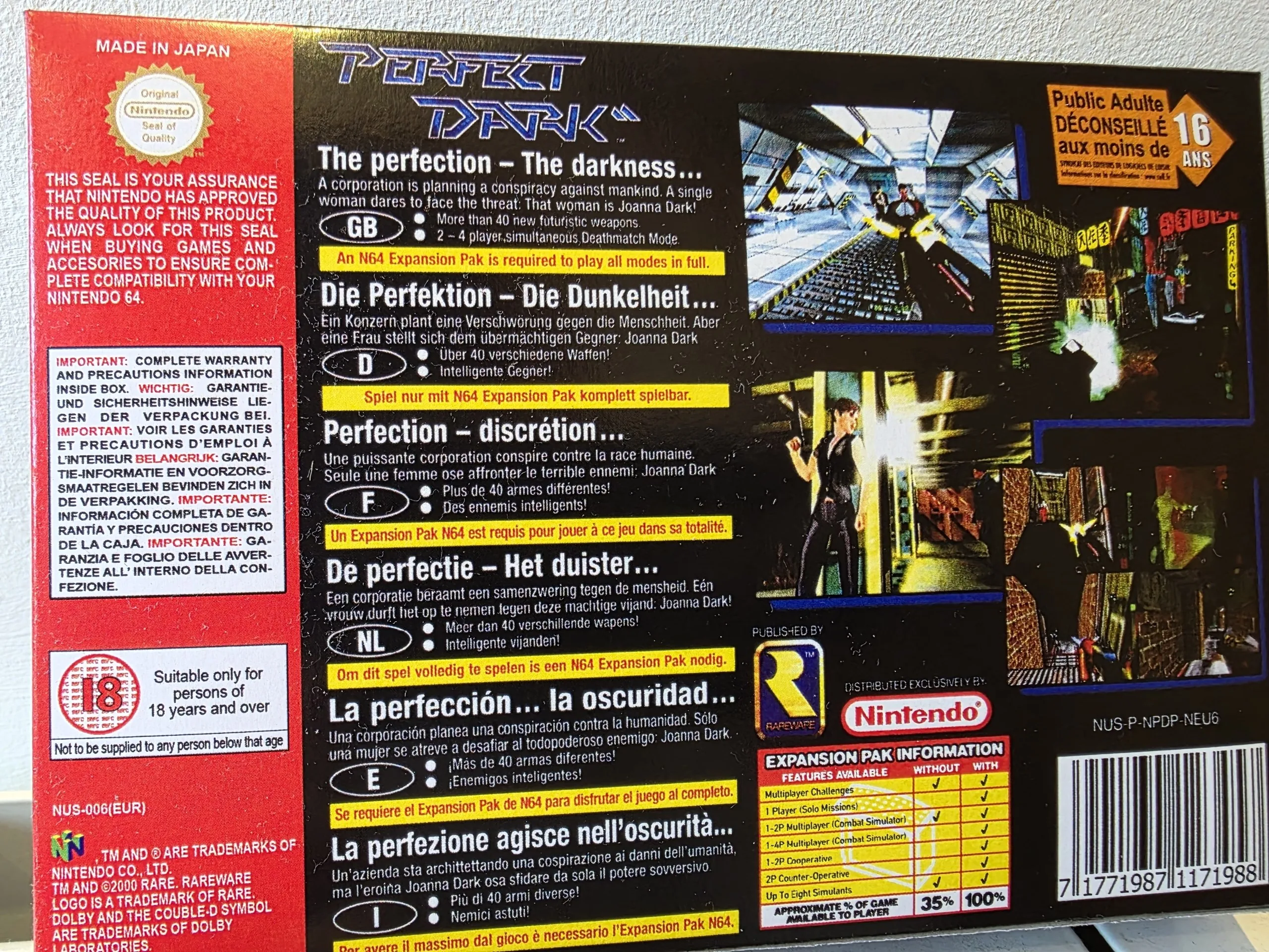 Caja Perfect Dark Nintendo 64 miniatura 2