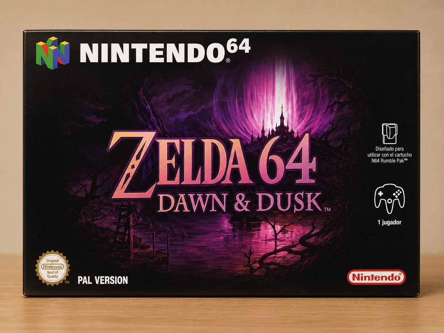 Caja Zelda 64 Dawn and Dusk Nintendo 64
