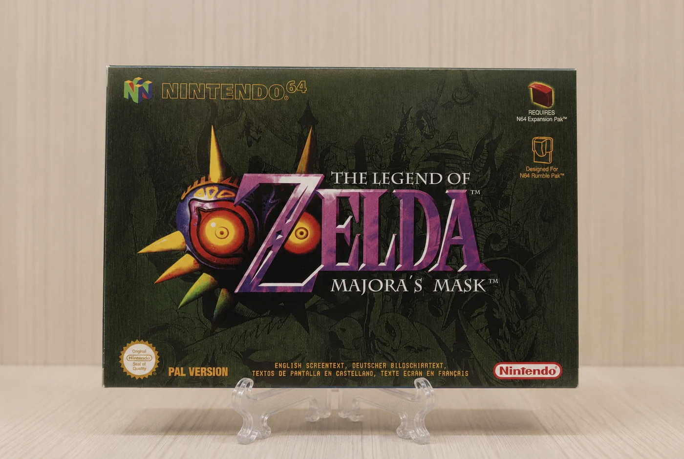 Caja Zelda Majora's Mask Nintendo 64