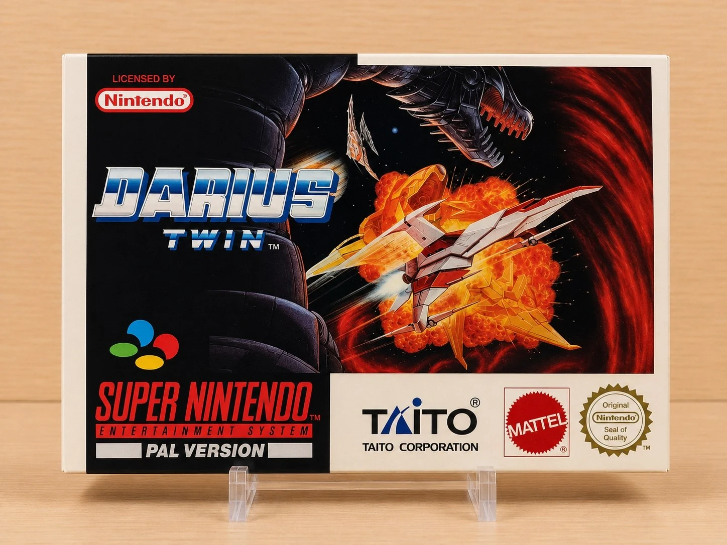 Caja repro Darius Twin SNES frontal