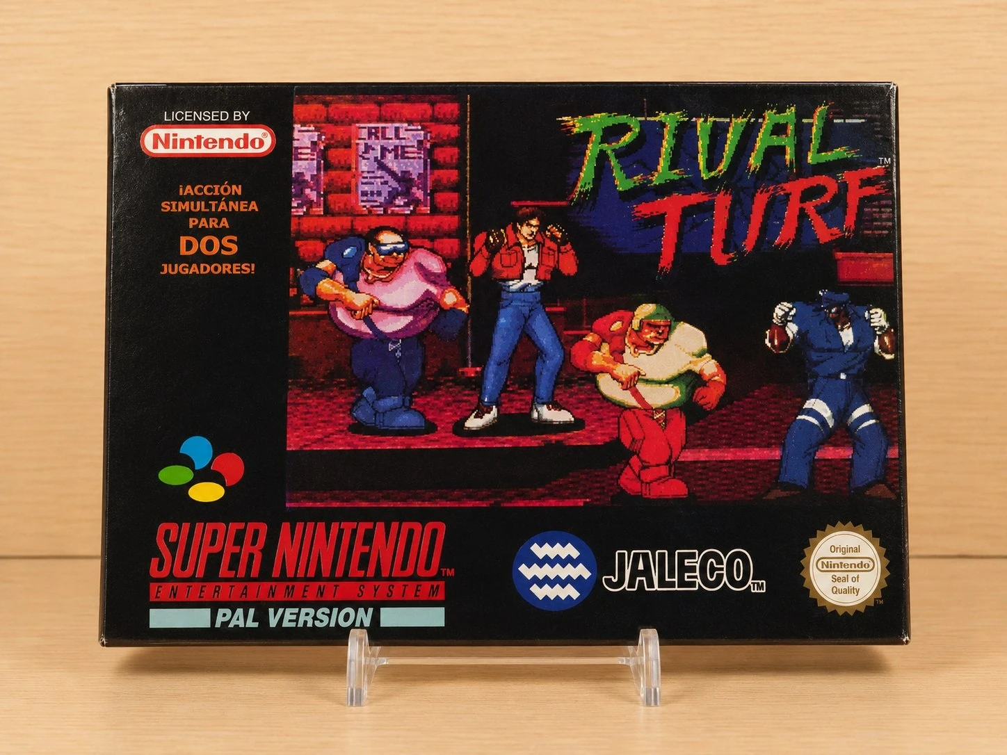 Caja repro Rival Turf para Super Nintendo, frontal