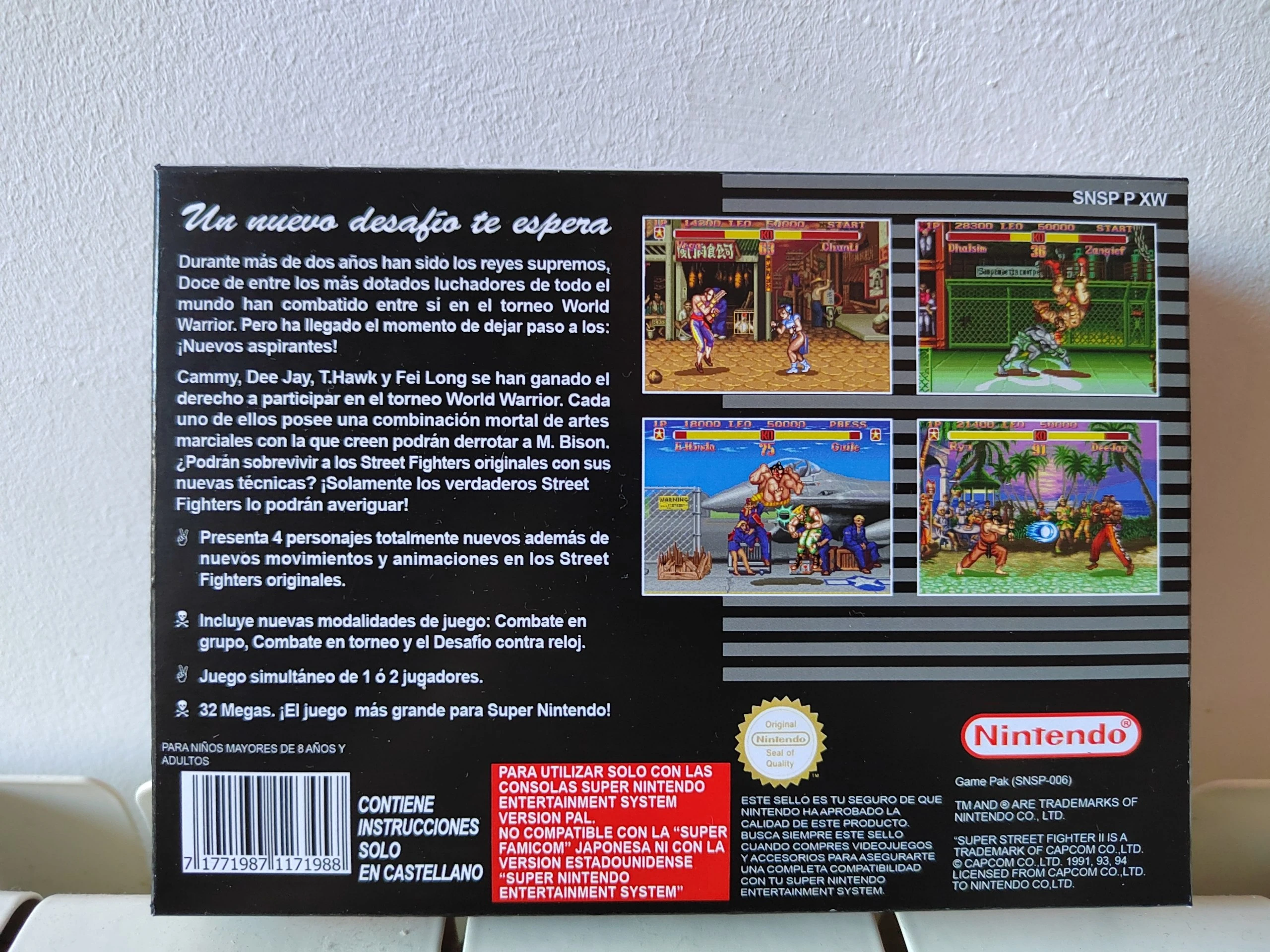 Caja Super Street Fighter II SNES miniatura 2