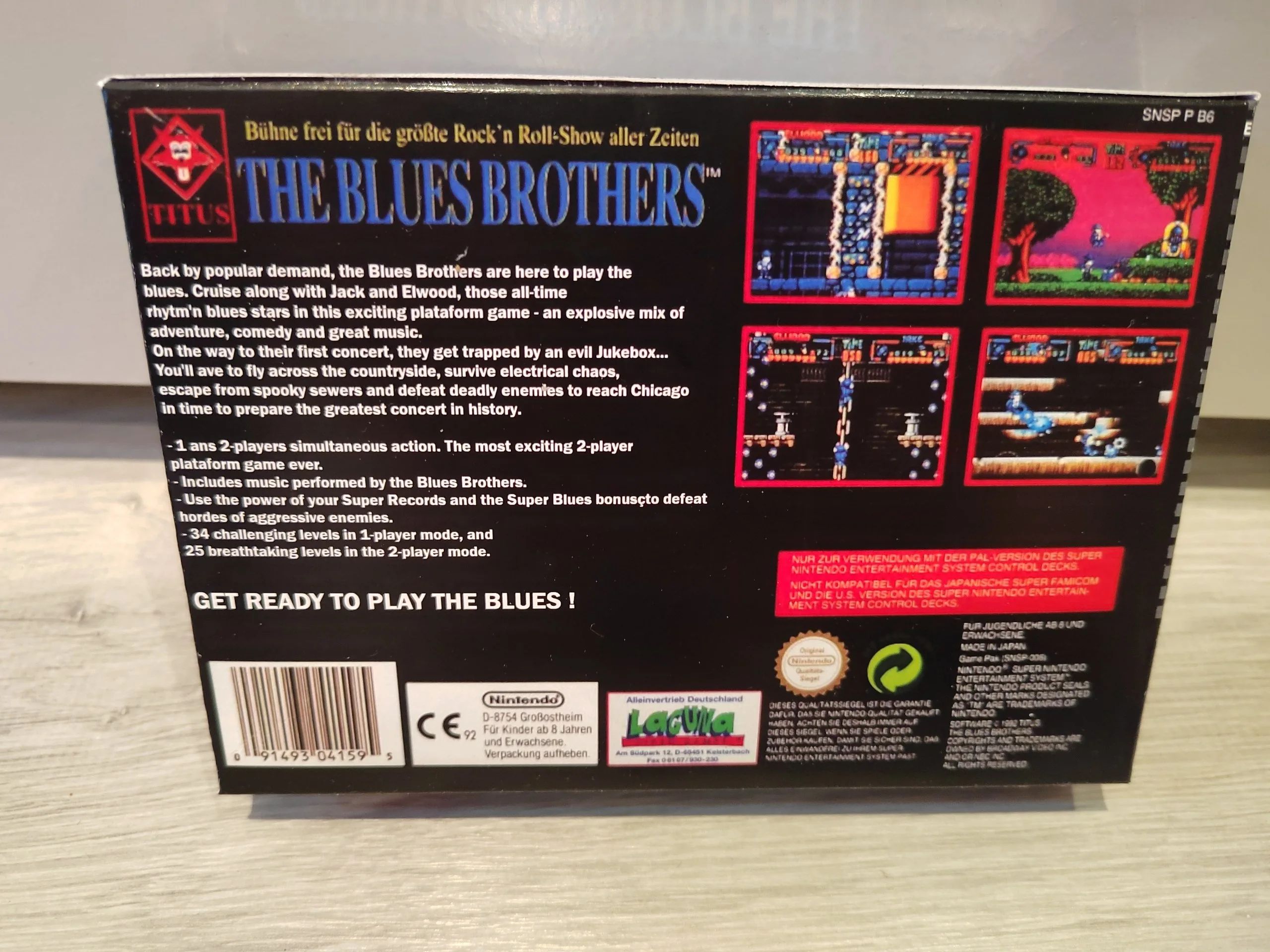 Trasera de The Blues Brothers SNES