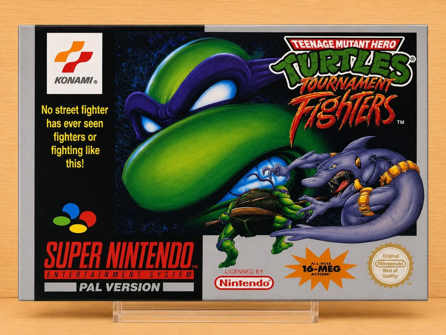Caja Turtles Tournament Fighters SNES