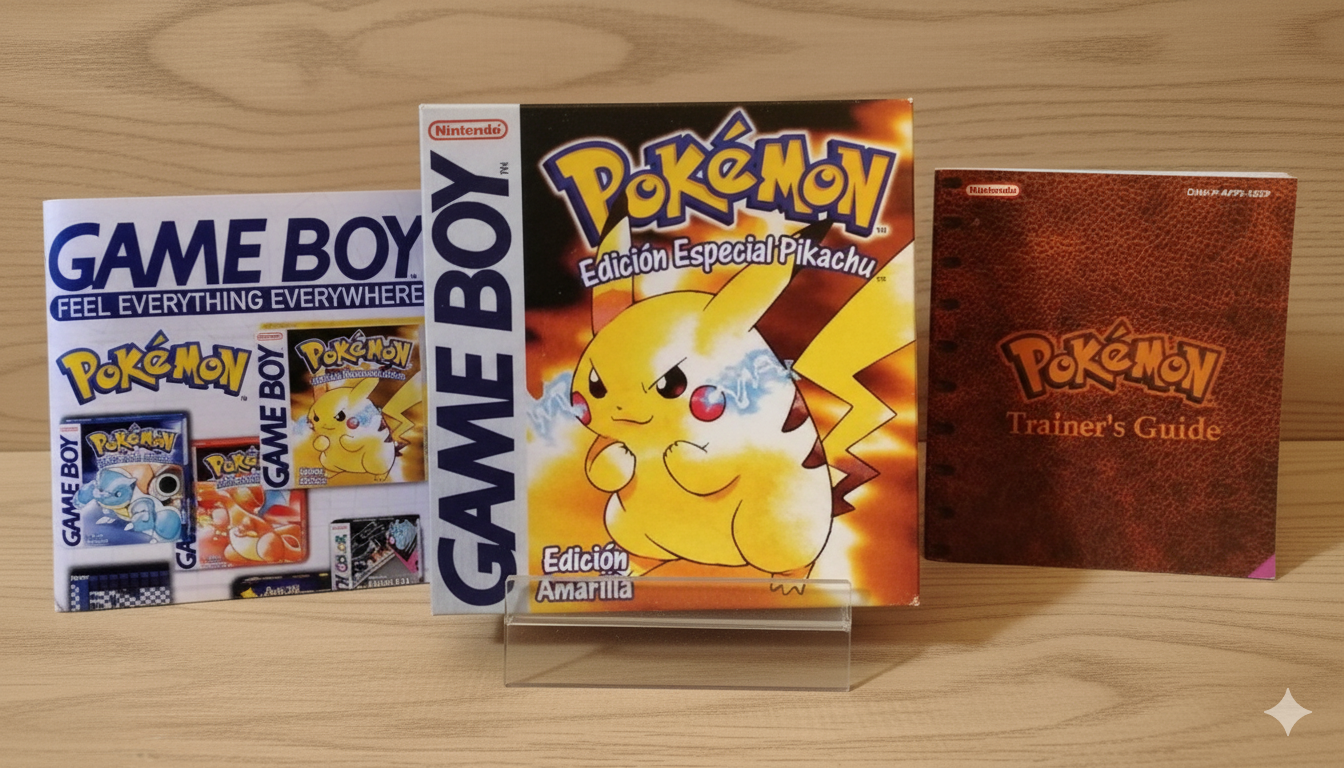 Pack Pokemon Amarillo con manual